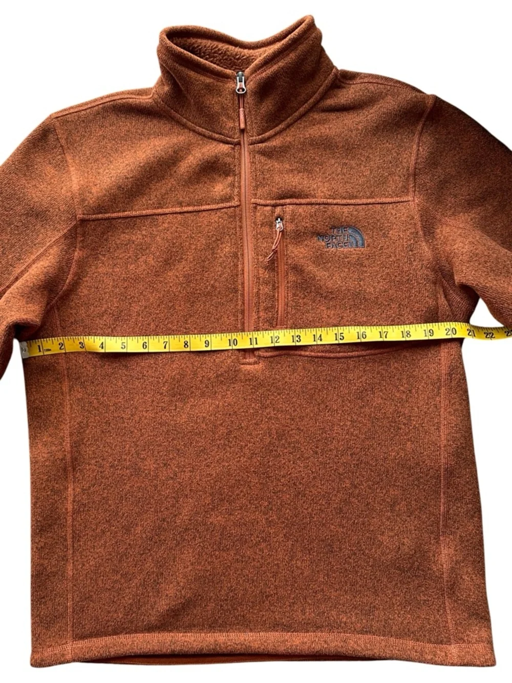 The North Face Gordon‎ Lyons 1/4 Zip Fleece Pullover Gingerbread Brown Heather M